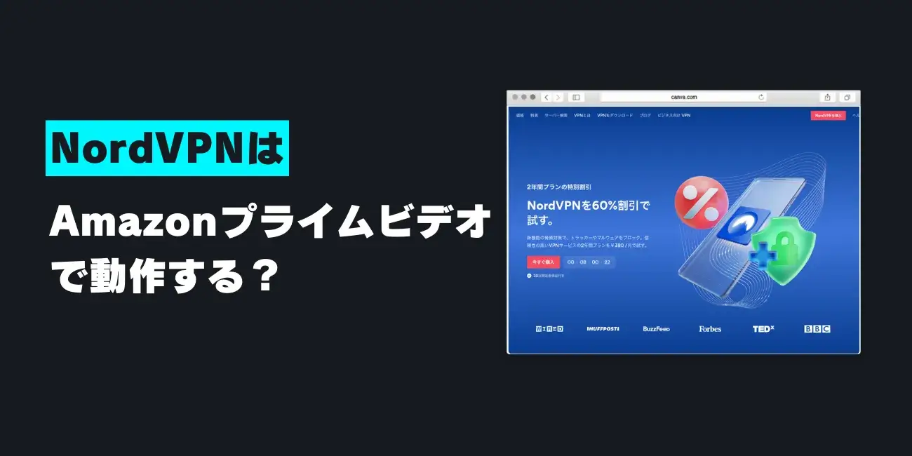 NordVPNはAmazonプライムビデオで動作する？