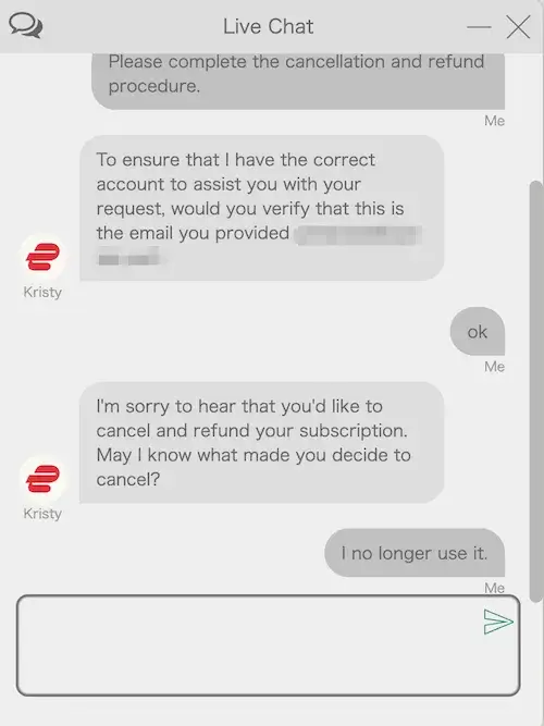 ExpressVPNの返金手続き